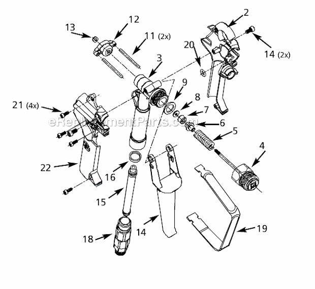 Page A Diagram and Parts List for AL2140  Campbell Hausfeld Paint Sprayer